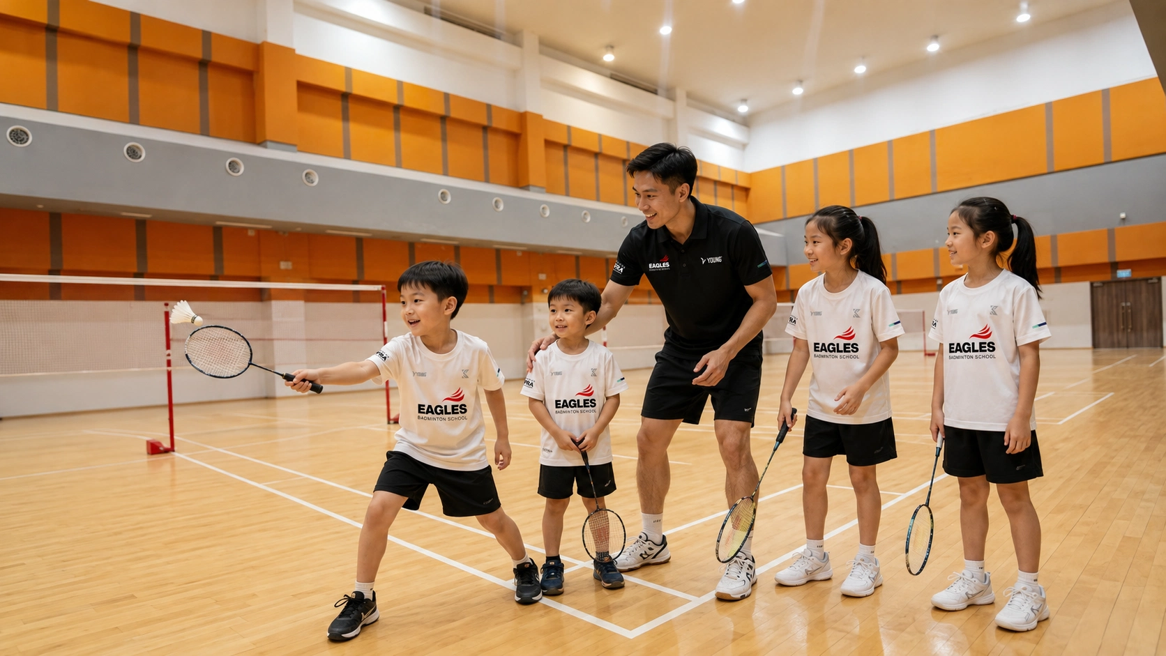 Young players training at SAFRA Toa Payoh